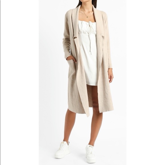 Showpo. Jackets & Blazers - SHOWPO Around The World Coat | Beige | NWT